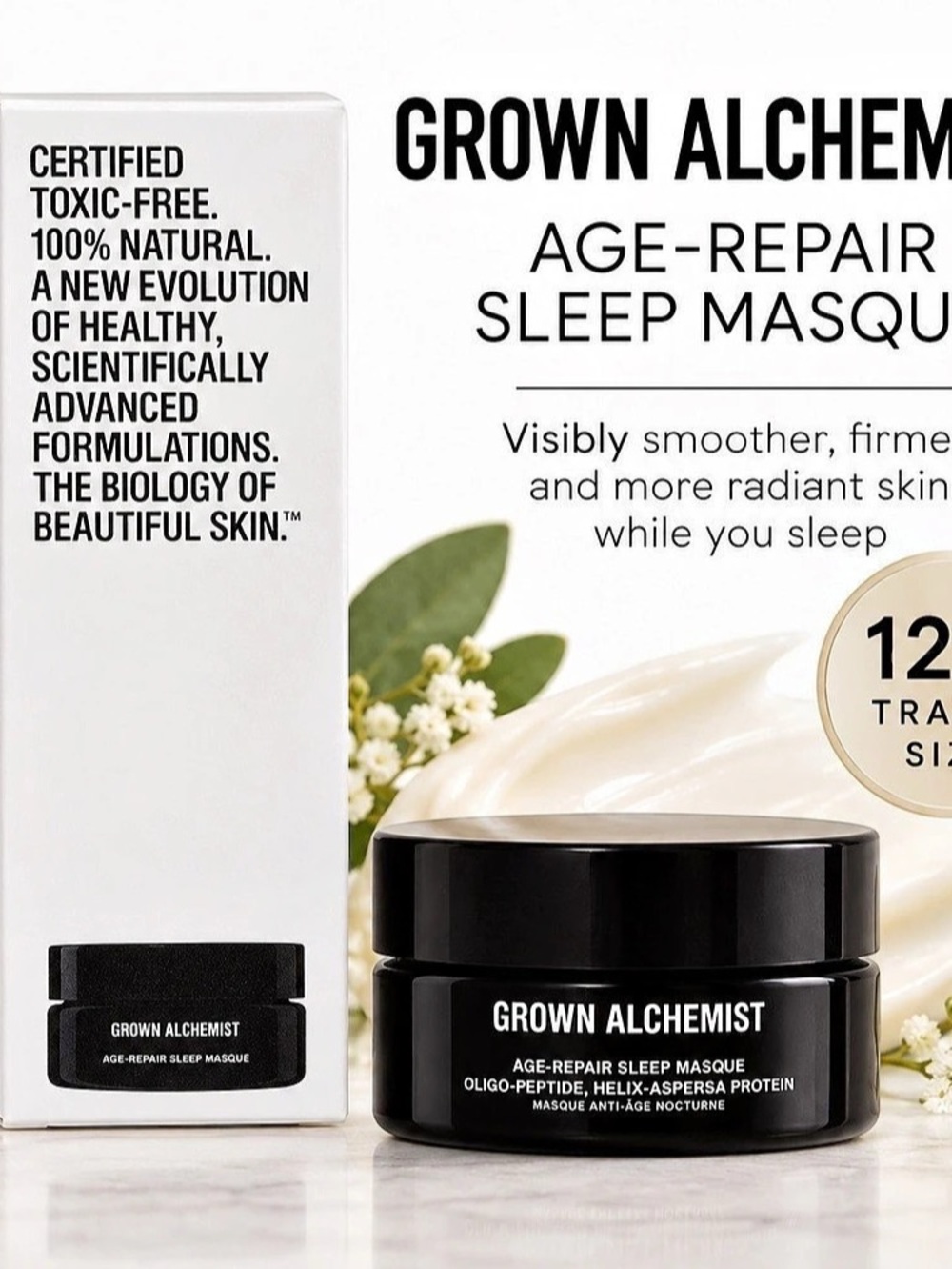 Grown Alchemist Age-Repair Sleep Masque 12ml Travel Size NWT